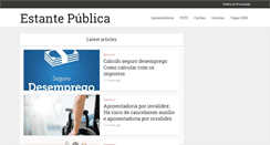 Desktop Screenshot of estantepublica.com.br